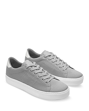 Shop Greats Men's Royale Knit Lace Up Sneakers In Grey/white