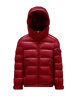 Moncler Boys' New Maya Hooded Jacket - Big Kid In Red