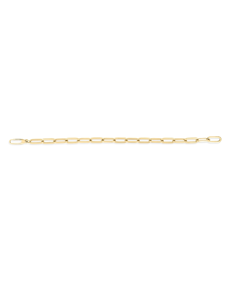 Roberto Coin 18k Yellow Gold Designer Gold Polished Paperclip Link Chain Bracelet In Gold