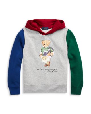 NWT, Boys POLO RALPH LAUREN Multicolor Polo Bear Hoodie. Size M(10-12)