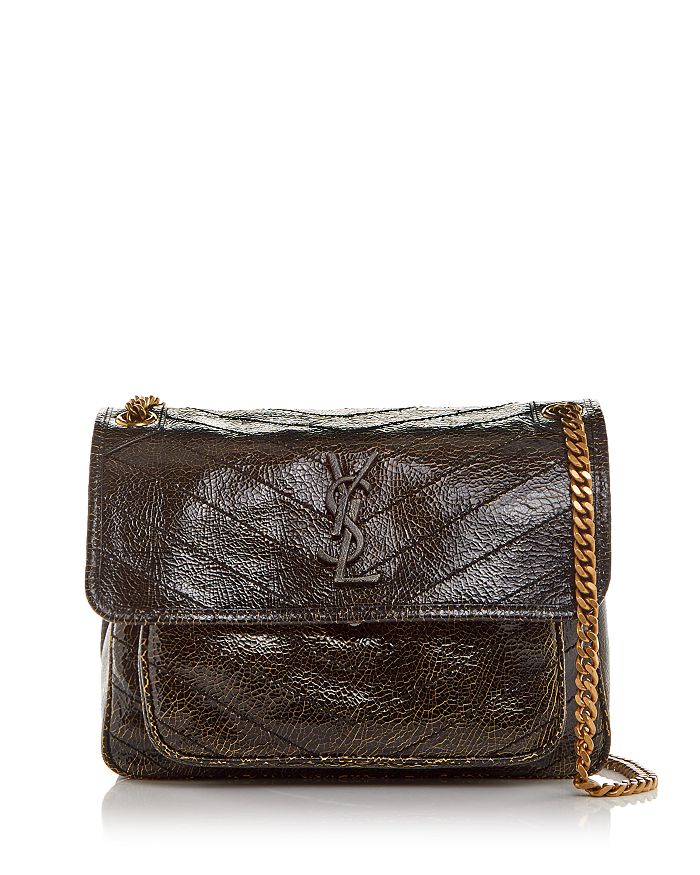 Saint Laurent Niki Crackled Leather Crossbody Bloomingdale's