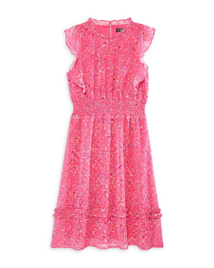 Bloomingdales Girls Clothing Dresses Printed Dresses Big Kid Girls Flutter Speckle Print Midi Dress 100% Exclusive 