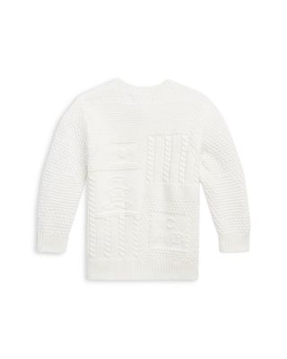 Boys' Contrast Knit Organic Cotton Cardigan - Baby