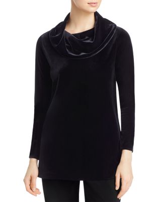 Caroline Rose Velvet Cowl Neck Tunic