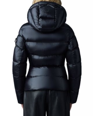 MACKAGE MADALYN フード付きの光沢のあるライトダウンジャケット MACKAGE MADALYN フード付きの光沢のあるライトダウンジャケット