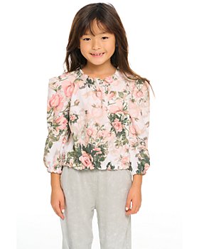 CHASER - Girls' Floral Long Sleeve Tee - Little Kid
