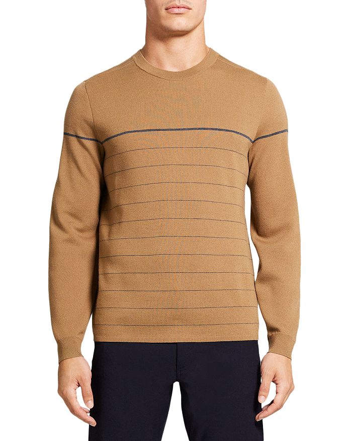 Theory - Arnaud Striped Slim Fit Crewneck Sweater