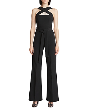 Halston Leia Jumpsuit In Black