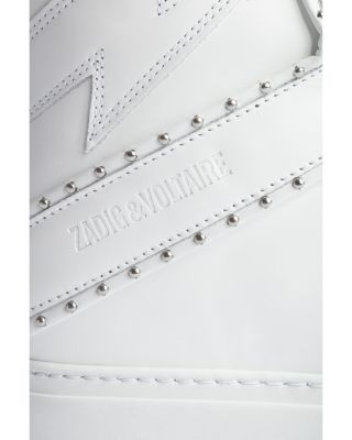 Women's ZV1747 High Flash Studded Trim High Top Sneakers