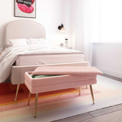 Ziva Velvet Storage Bench