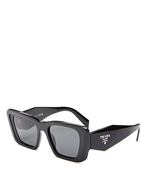 Shop Prada Symbole Butterfly Sunglasses, 51mm In Black/gray