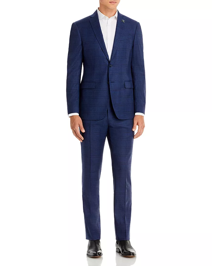 John Varvatos Star USA Tonal Plaid Slim Fit Suit Separates