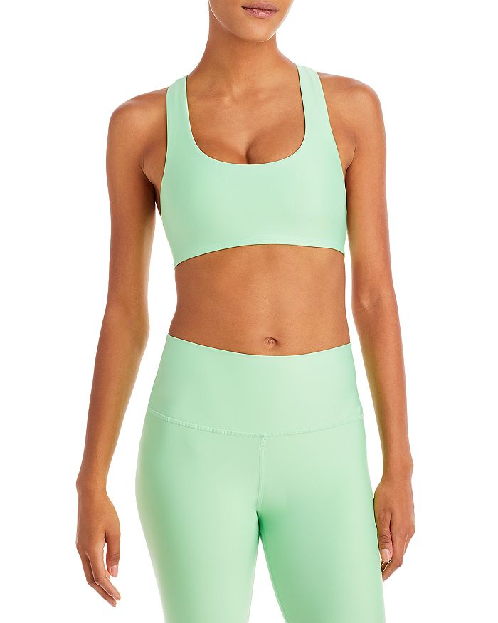 Women Seamless Racerback Sports Fitness Yoga Bra No Padding (Green) at   Women's Clothing store