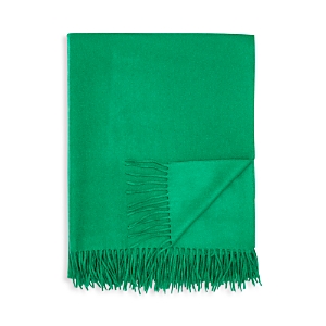 Amicale 100% Cashmere Throw In Green