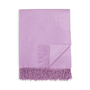 Amicale 100% Cashmere Throw In Lavender