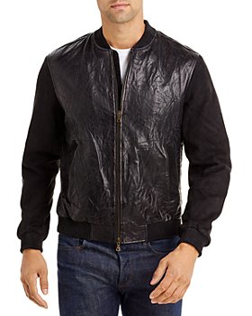 John Varvatos - Banner Varsity Inspired Leather Jacket - 100% Exclusive