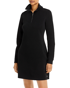 Marc New York Stand Collar Long Sleeve Dress In Black