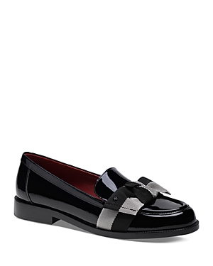 Shop Kate Spade New York Women's Leandra Slip On Bow Loafer Flats In Black Multi