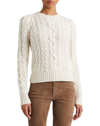 Ralph Lauren Wool & Cashmere Cable Knit Sweater | Bloomingdale's