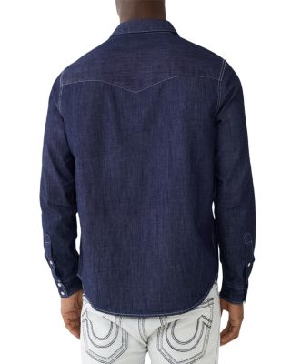 Dark Wash Denim Western Shirt