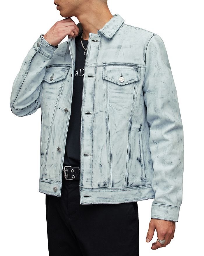 Dixon leather cheap slim winter jacket