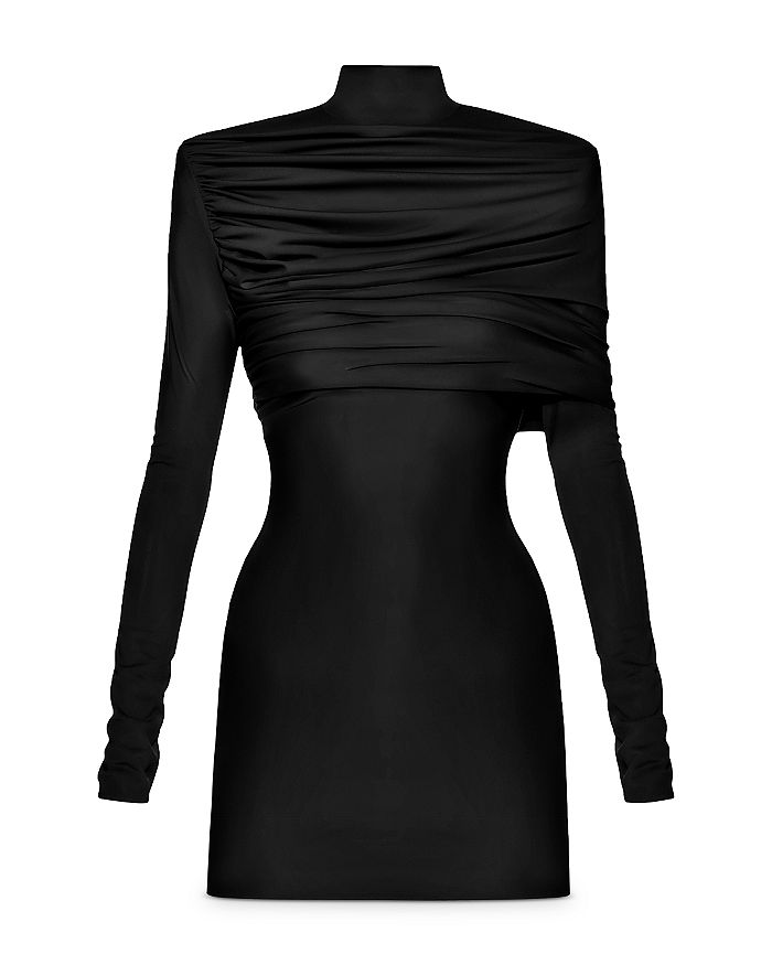 Aleksandre Akhalkatsishvili Ruched Overlay Mini Dress | Bloomingdale's