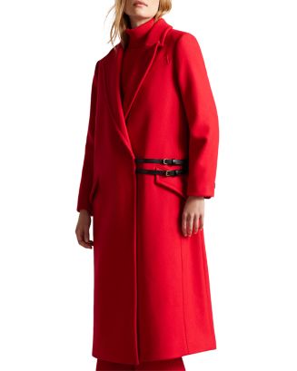 Ted Baker Frejia Crombie Detachable Strap Coat | Bloomingdale's
