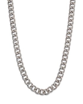 Bloomingdale's - Diamond Chain Link Collar Necklace in 14K White Gold, 6.0 ct. t.w. - 100% Exclusive