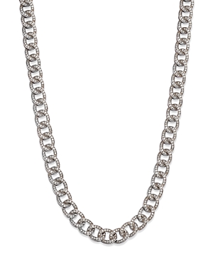 Bloomingdale's Diamond Chain Link Collar Necklace in 14K White Gold, 6.0 ct. t.w. - 100% Exclusive