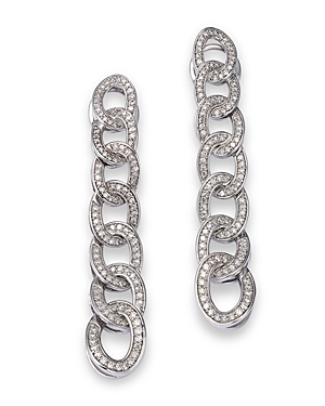 Bloomingdale's Diamond Chain Link Drop Earrings in 14K White Gold, 1.0 ct. t.w. - 100% Exclusive