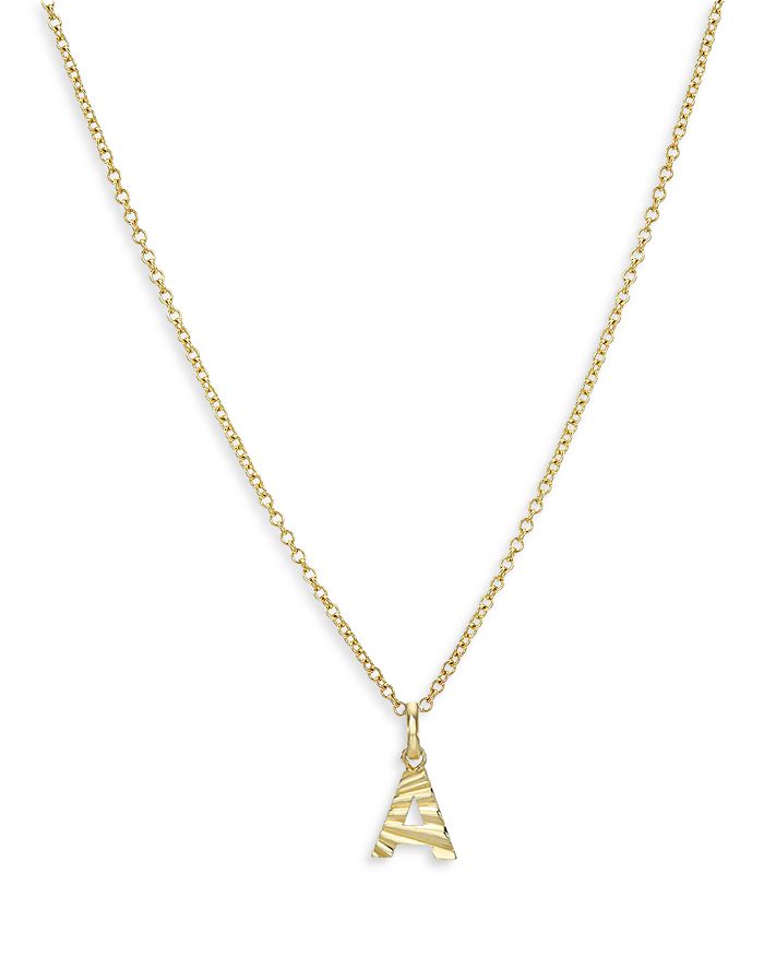 Zoe Lev Initial Necklace