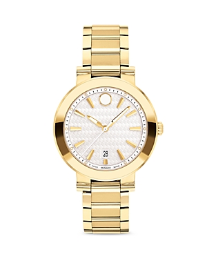 Shop Movado Vizio Watch, 32mm In White/gold