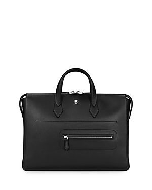 Shop Montblanc Meisterstuck Selection Soft Document Case In Black 