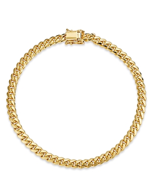 Men's Miami Cuban Link Chain Bracelet in 14K Yellow Gold - 100% Exclusive