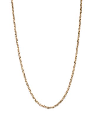 Bloomingdale's Fine Collection - Men's Anchor Link Chain Necklace in 14K Yellow Gold, 24" - Exclusive