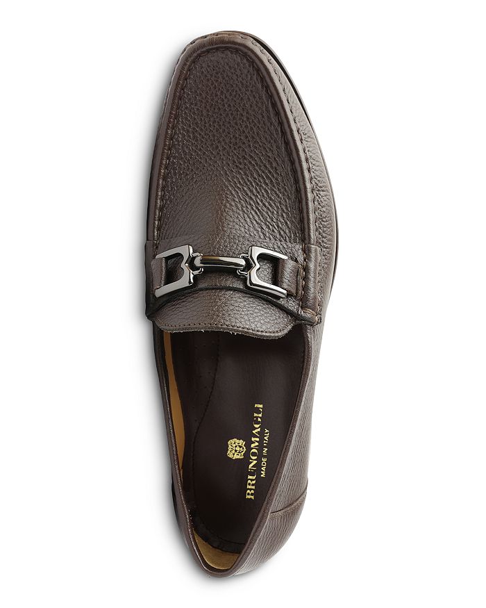 Bruno Magli Men's Trieste Horse-bit Leather Loafers In Dark Brown Cervo
