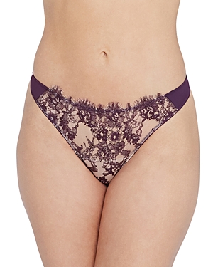 Skarlett Blue Entice Thong In Majestic/nylon
