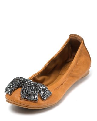 tory burch flats with rhinestone bows