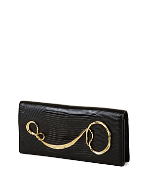 ALEXIS BITTAR TWISTED GOLD SIDE HANDLE CLUTCH