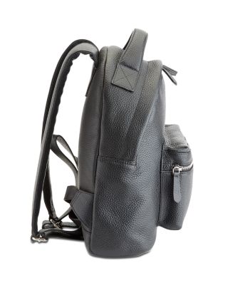 Compact Leather Travel Backpack