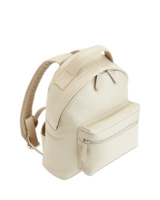 Compact Leather Travel Backpack