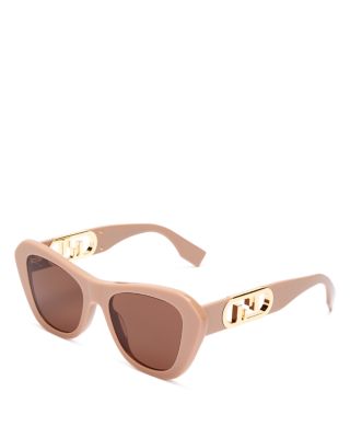 Fendi Sunglasses 52MM Pink outlet & Brown Cat Eye