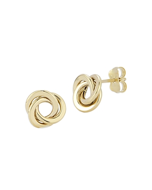 Bloomingdale's Love Knot Stud Earrings in 14K Yellow Gold - 100% Exclusive