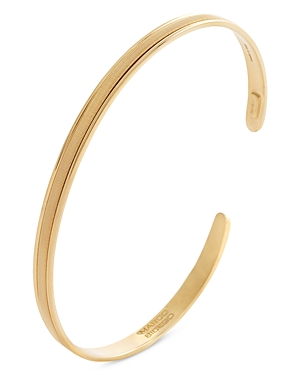 18K Yellow Gold Uomo Men's Coiled One Band Cuff Bracelet