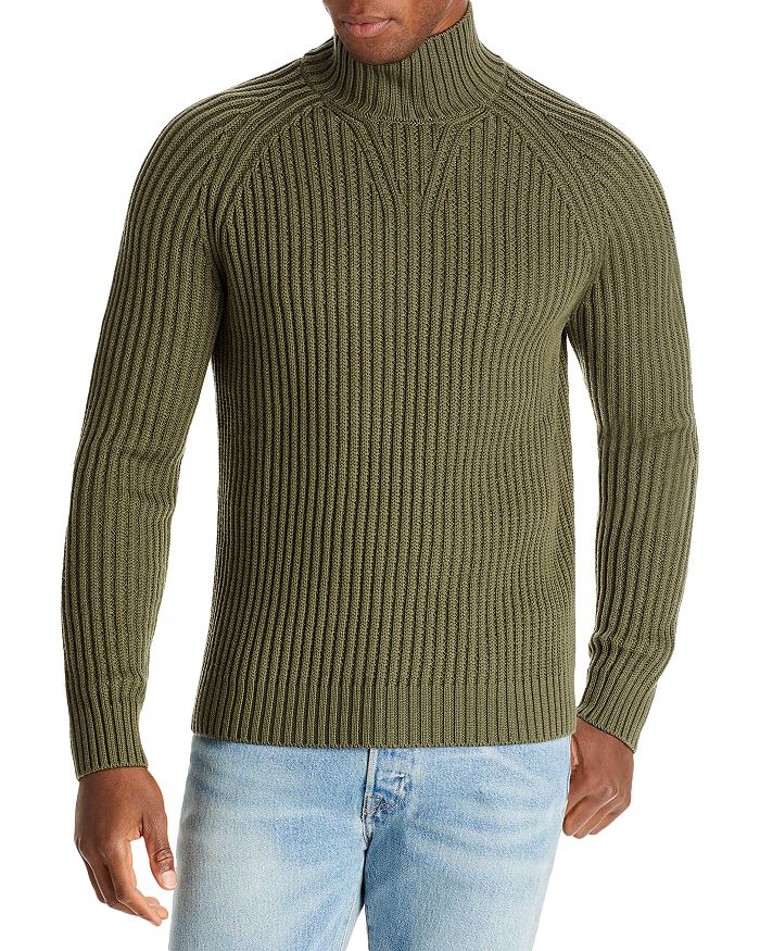 BOSS Lisu High Neck Ribbed Sweater