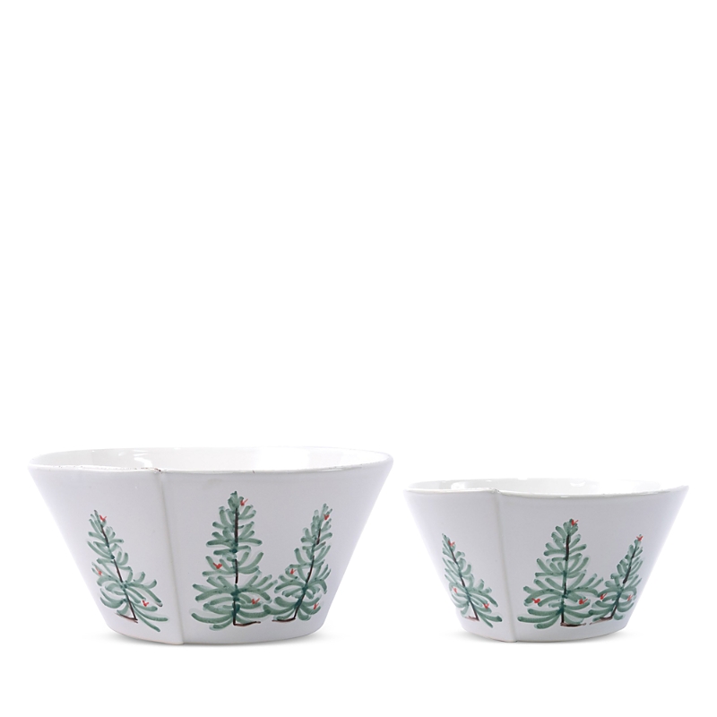 Vietri Lastra Holiday Stacking Cereal Bowl In Green