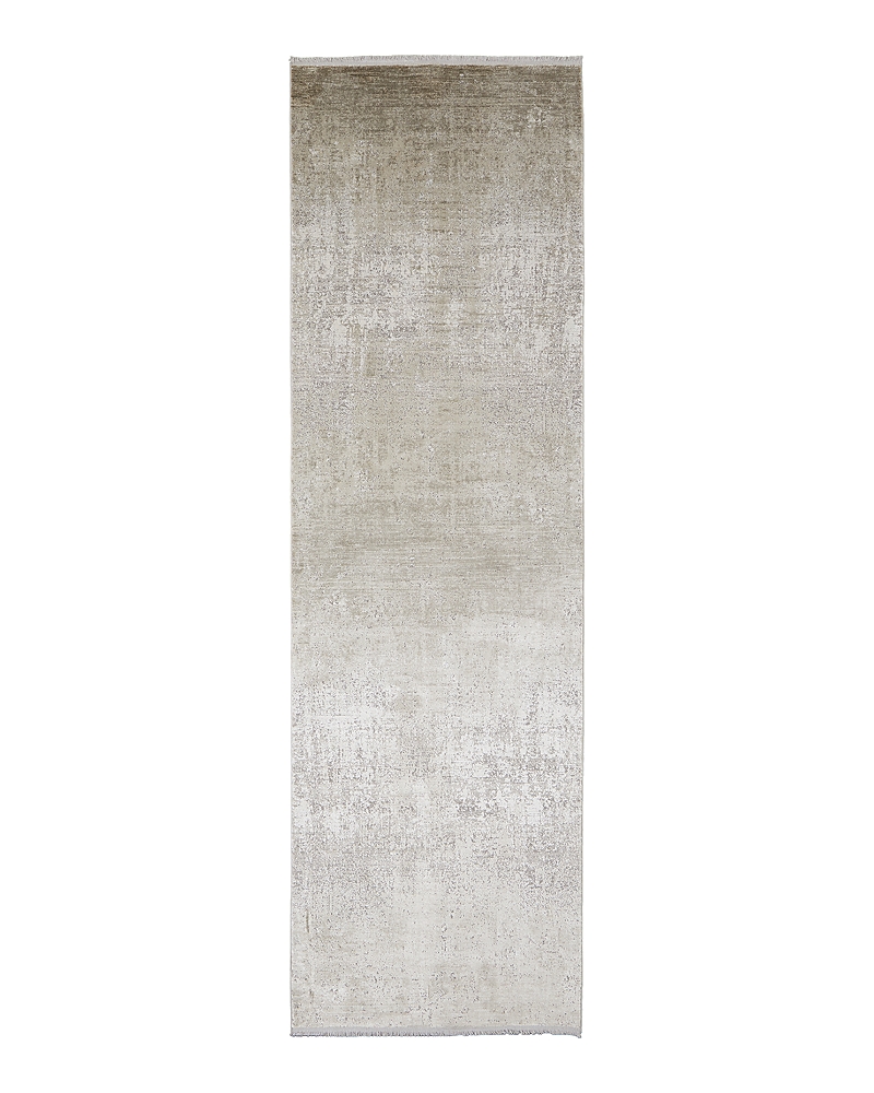 Feizy Cadiz 39fwf Runner Area Rug, 3'1 X 10' In Beige Gray