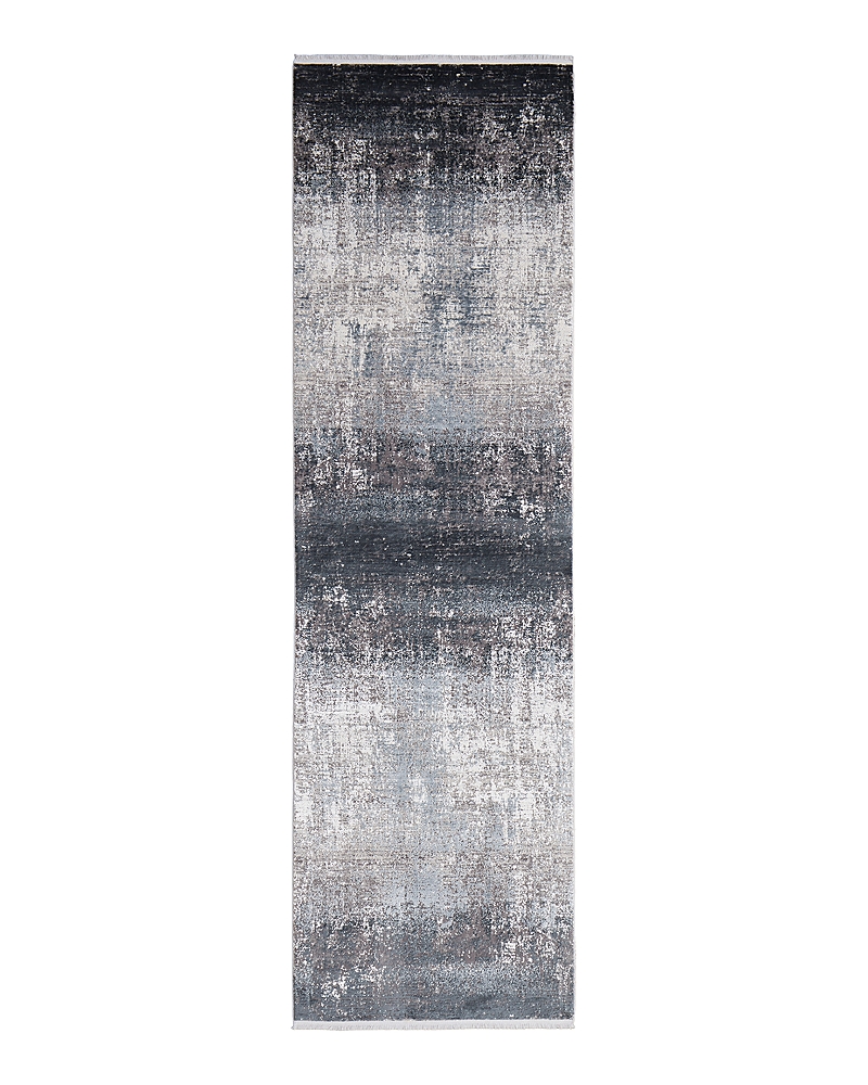 Feizy Cadiz 39fwf Runner Area Rug, 3'1 X 10' In Charcoal Blue