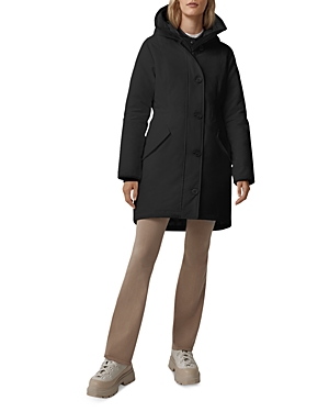 Shop Canada Goose Rossclair Hooded Down Parka In Black