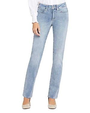 Shop Nydj Marilyn High Rise Straight Jeans In Haley